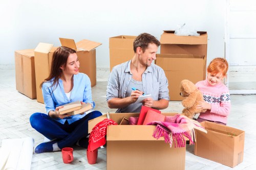 Local office movers handling a commercial relocation near Ravenscourt Park