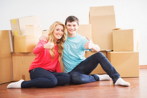 Packed household items ready for a Ravenscourtpark house move