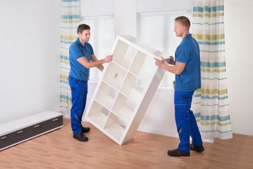 Professional movers loading furniture during house removals in Ravenscourtpark