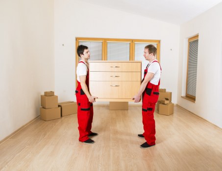 Local furniture removal team working in west London residential streets